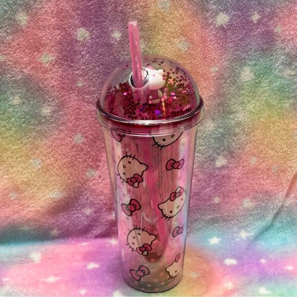 Hello Kitty Glitter Acrylic Travel Cup - Picture 4 of 7
